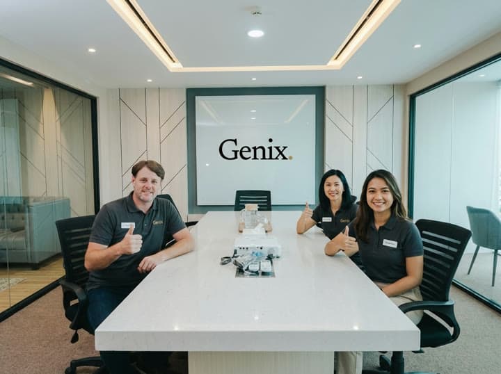 The Genix team at our Bekasi head office.